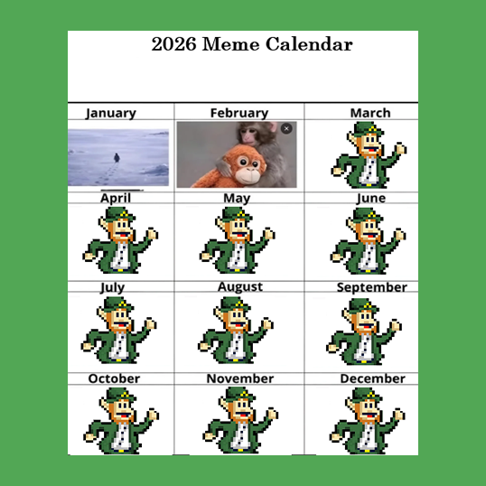 2026 meme calendar